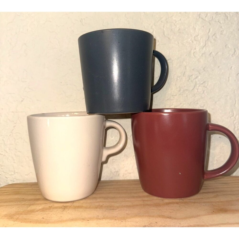 Set Ikea &Anko Ceramic Coffee Mug Cup 3" Tall